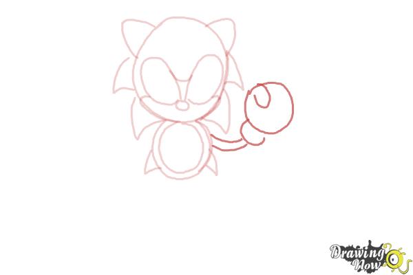 How to Draw Classic Sonic - Step 7