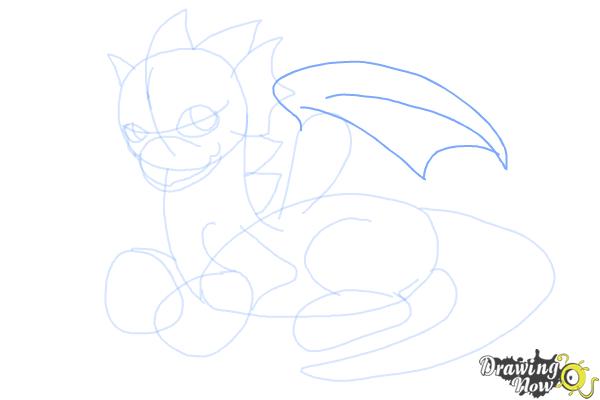 How to Draw a Dragon Easy - Step 10