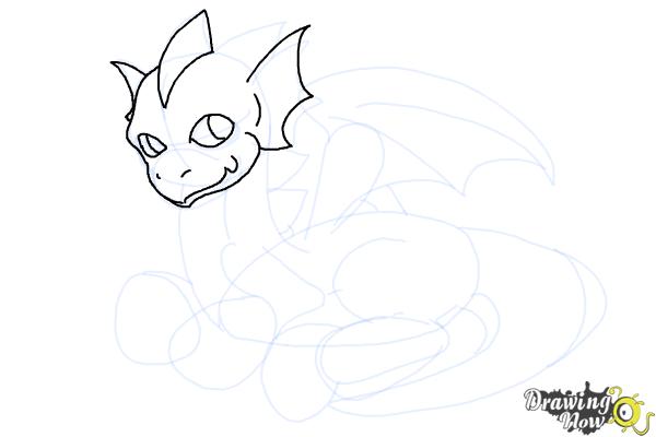 How to Draw a Dragon Easy - Step 12