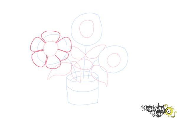 How to Draw Easy Flowers - Step 7