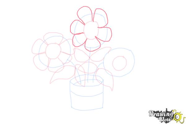 How to Draw Easy Flowers - Step 8
