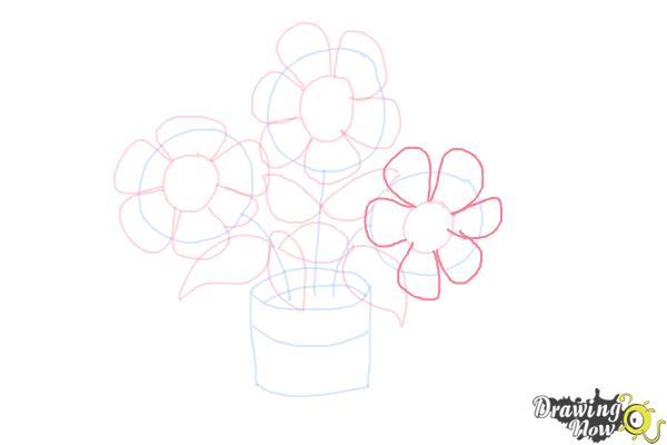 How to Draw Easy Flowers - Step 9