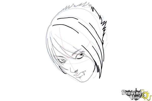 How to Draw an Emo Boy - Step 10