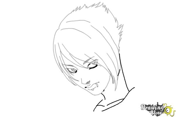 How to Draw an Emo Boy - Step 11 How to Draw an Emo Boy - Step 11
