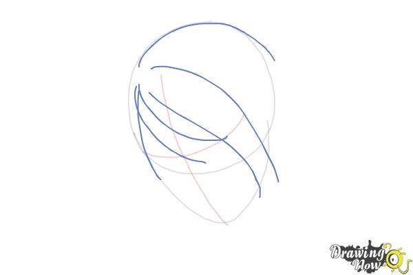 How to Draw an Emo Boy - Step 4 How to Draw an Emo Boy - Step 4