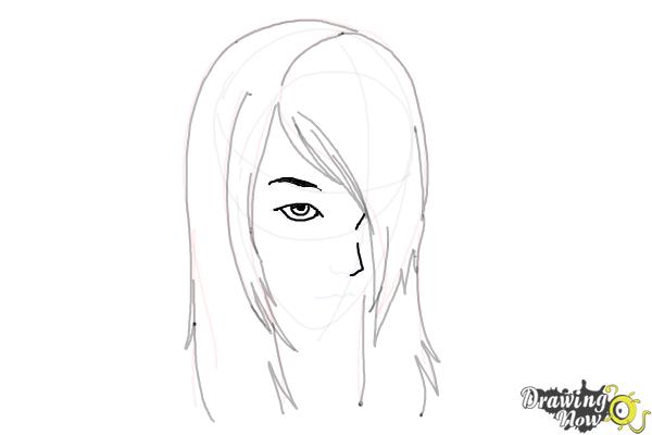 How to Draw Emo Hair - Step 10