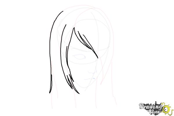 How to Draw Emo Hair - Step 7