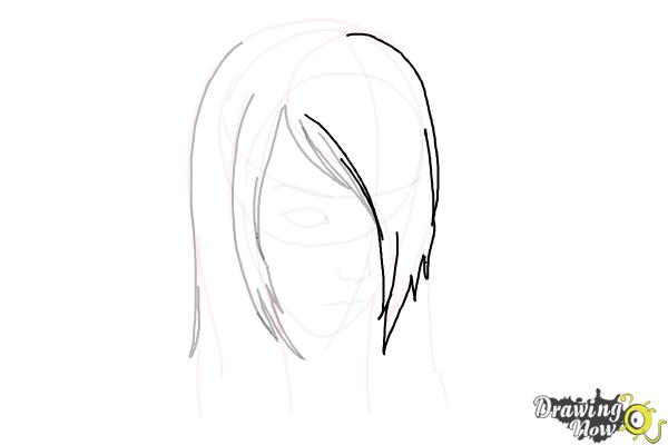 How to Draw Emo Hair - Step 8