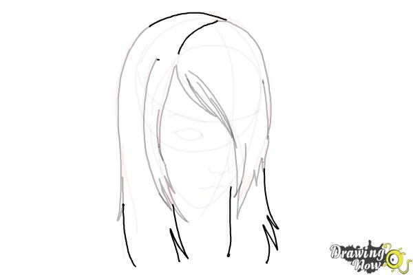 How to Draw Emo Hair - Step 9
