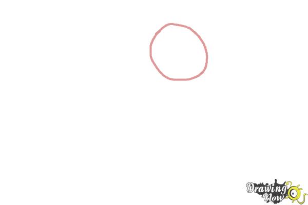 How to Draw a Rose For Kids - Step 1 How to Draw a Rose For Kids - Step 1