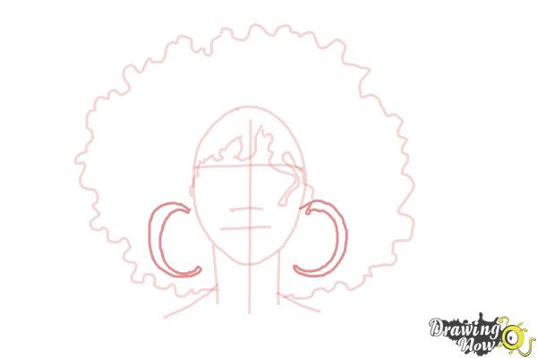 How to Draw African American Hair - Step 5