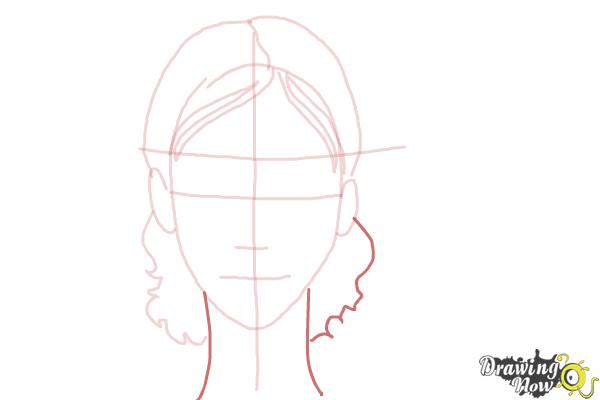 How to Draw a Girl Face - Step 5