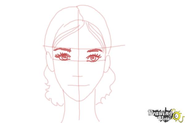 How to Draw a Girl Face - Step 6
