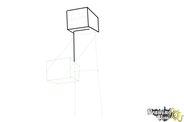 How to Draw Enderman Minecraft - Step 6