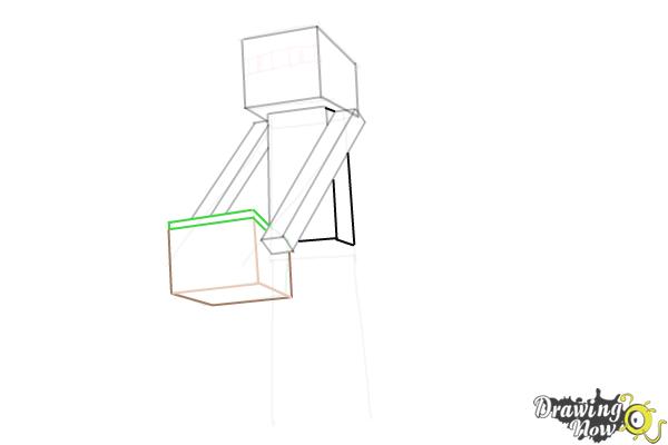 How to Draw Enderman Minecraft - Step 8