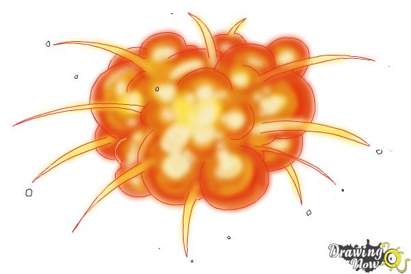 How to Draw an Explosion - Step 10