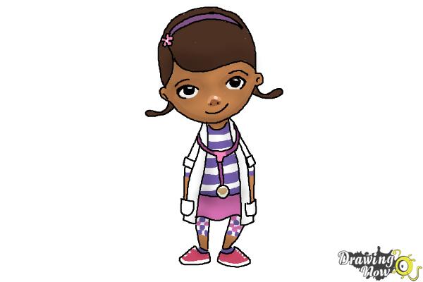 How to Draw Doc Mcstuffins - Step 11