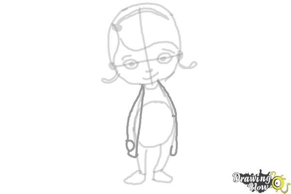 How to Draw Doc Mcstuffins - Step 6