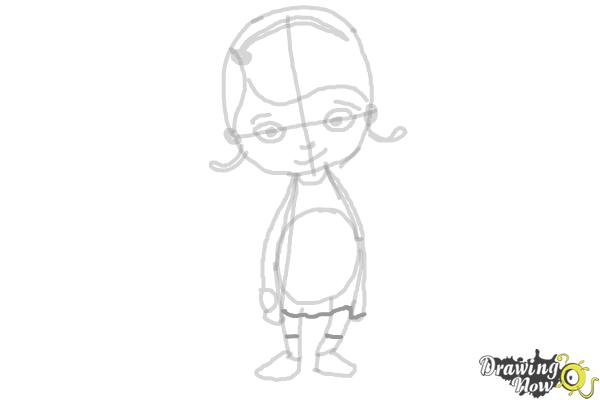 How to Draw Doc Mcstuffins - Step 7