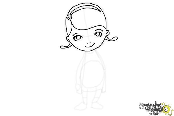 How to Draw Doc Mcstuffins - Step 8