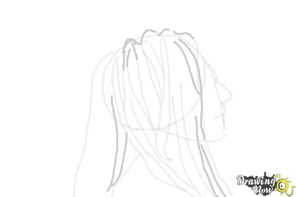 How to Draw Dreadlocks - Step 6