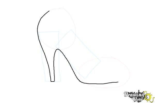 How to Draw High Heels - Step 5