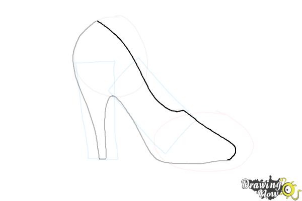 How to Draw High Heels - Step 6