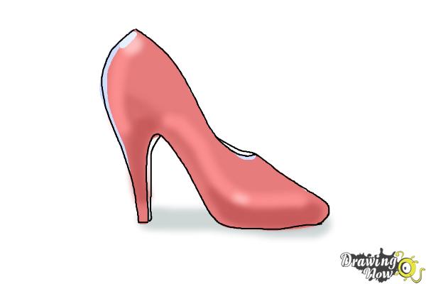 How to Draw High Heels - Step 8