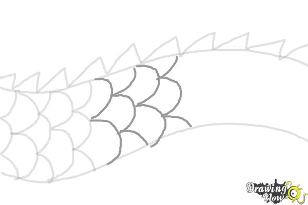 How to Draw Dragon Scales - Step 5