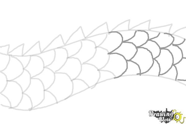 How to Draw Dragon Scales - Step 6