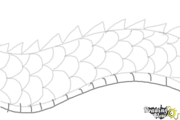How to Draw Dragon Scales - Step 7