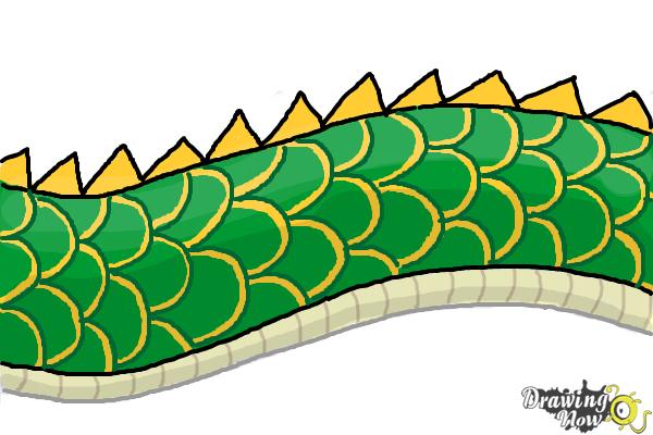 How to Draw Dragon Scales - Step 9