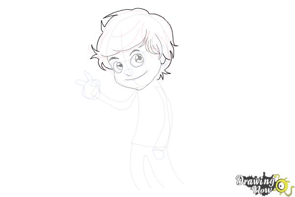 How to Draw Liam Payne Cartoon - Step 7