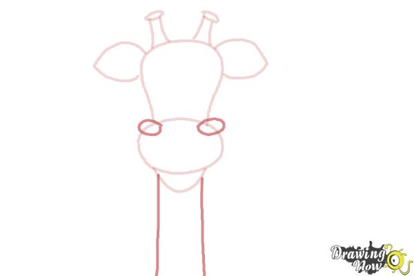 How to Draw a Cartoon Giraffe - DrawingNow