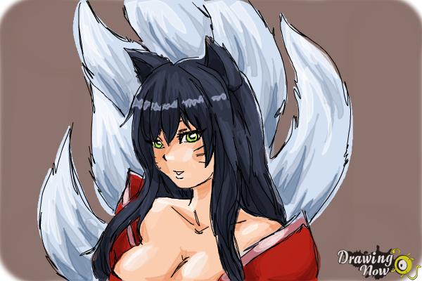 How to Draw Ahri - Step 12