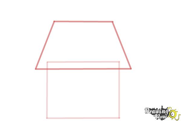 How to Draw a House For Kids - Step 2 How to Draw a House For Kids - Step 2