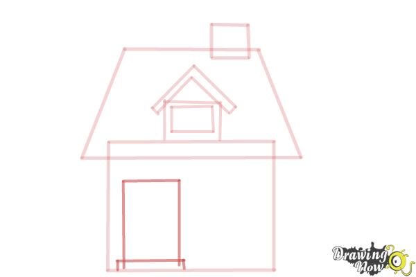 How to Draw a House For Kids - Step 6