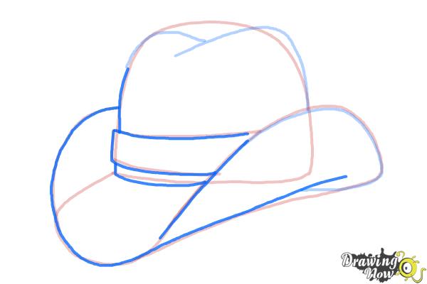 How to Draw a Hat - Step 7