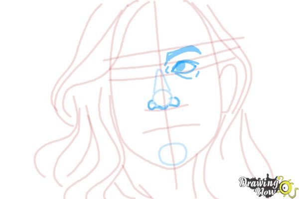 How to Draw Aj Lee - Step 7