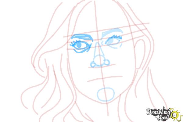 How to Draw Aj Lee - Step 8