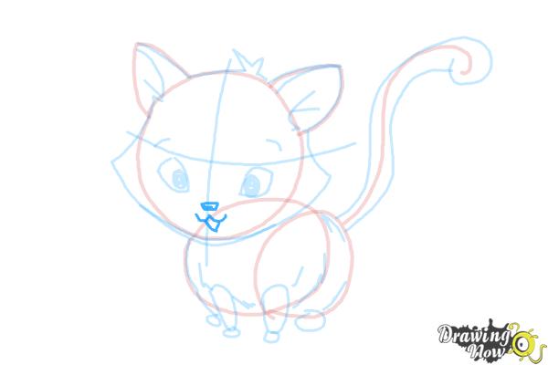 How to Draw a Kitten - Step 13