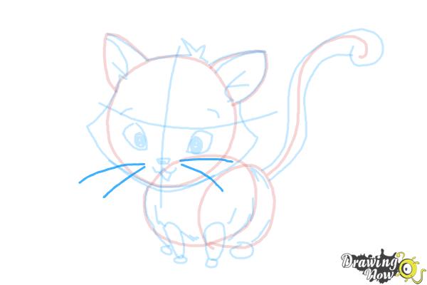 How to Draw a Kitten - Step 14