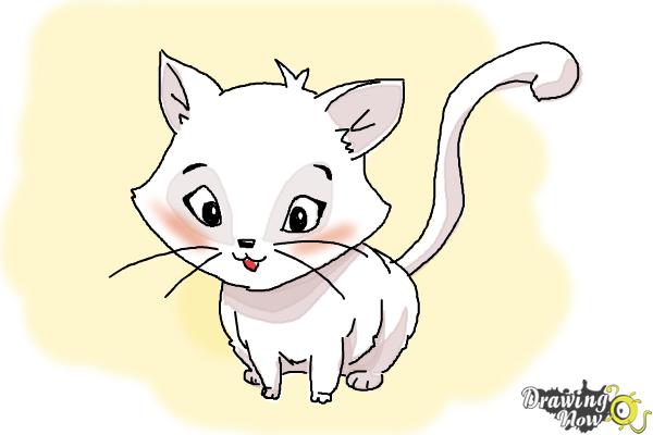 How to Draw a Kitten - Step 16