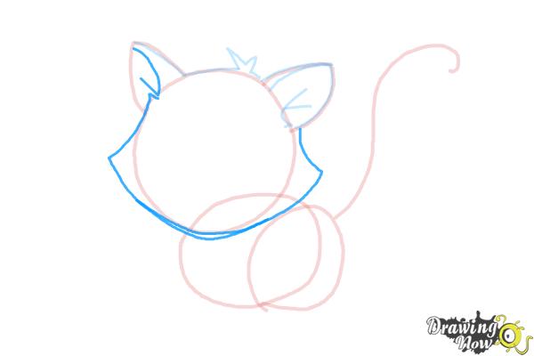 How to Draw a Kitten - Step 7