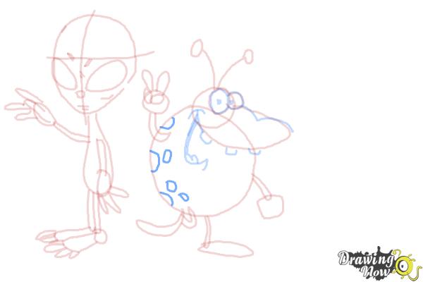 How to Draw Aliens - Step 16 How to Draw Aliens - Step 16