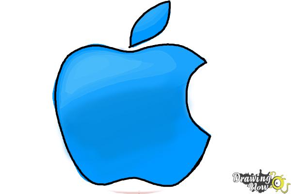 How to Draw Apple Logo - Step 6