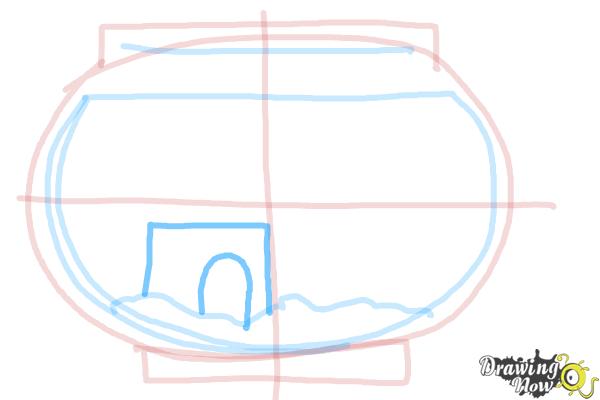 How to Draw Aquarium - Step 5