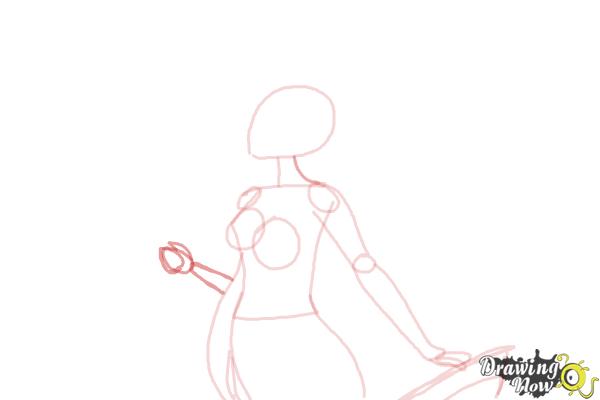 How to Draw Athena - Step 8