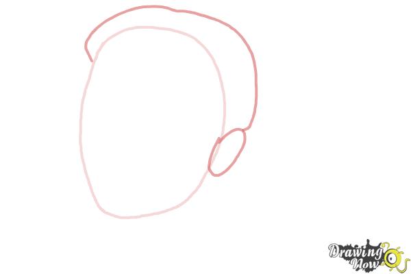 How to Draw Audrey Hepburn - Step 2 How to Draw Audrey Hepburn - Step 2