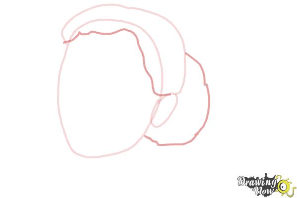 How to Draw Audrey Hepburn - Step 3 How to Draw Audrey Hepburn - Step 3